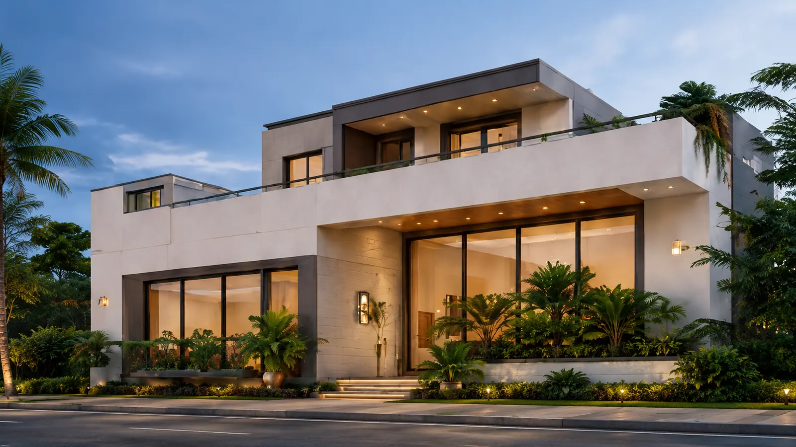 Contemporary villa walkthrough video