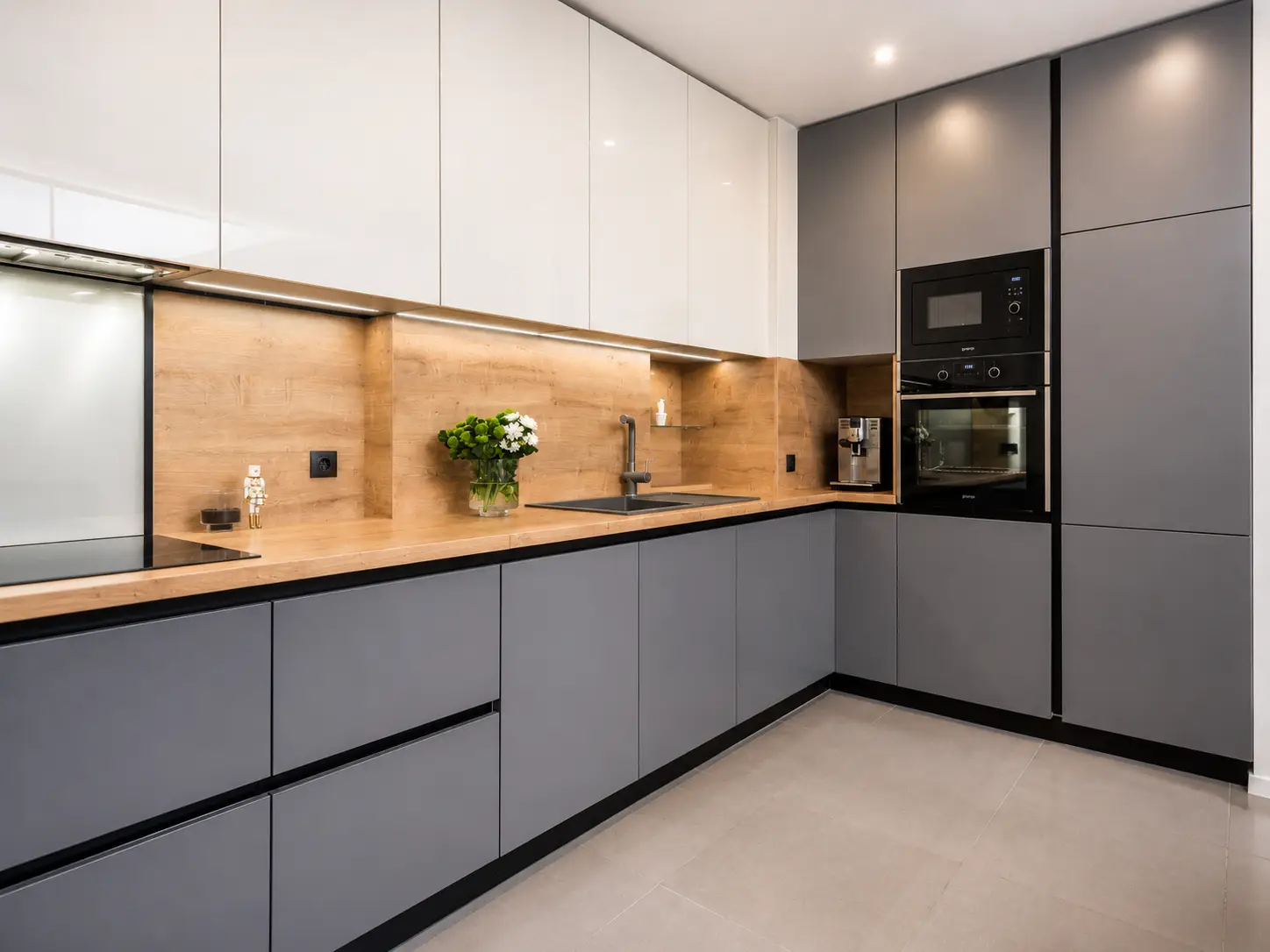 Modern kitchen and dining interior designed by Mulate Design Studio