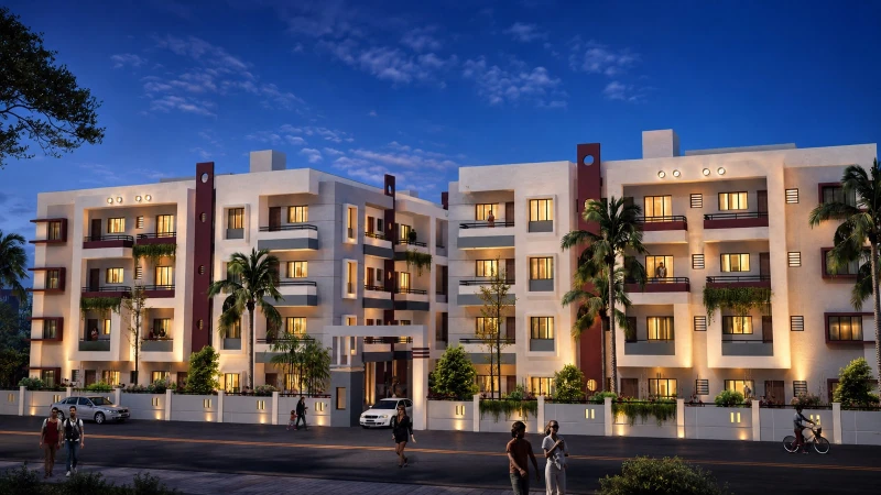 Greenview Row Houses residential development project by M Studio