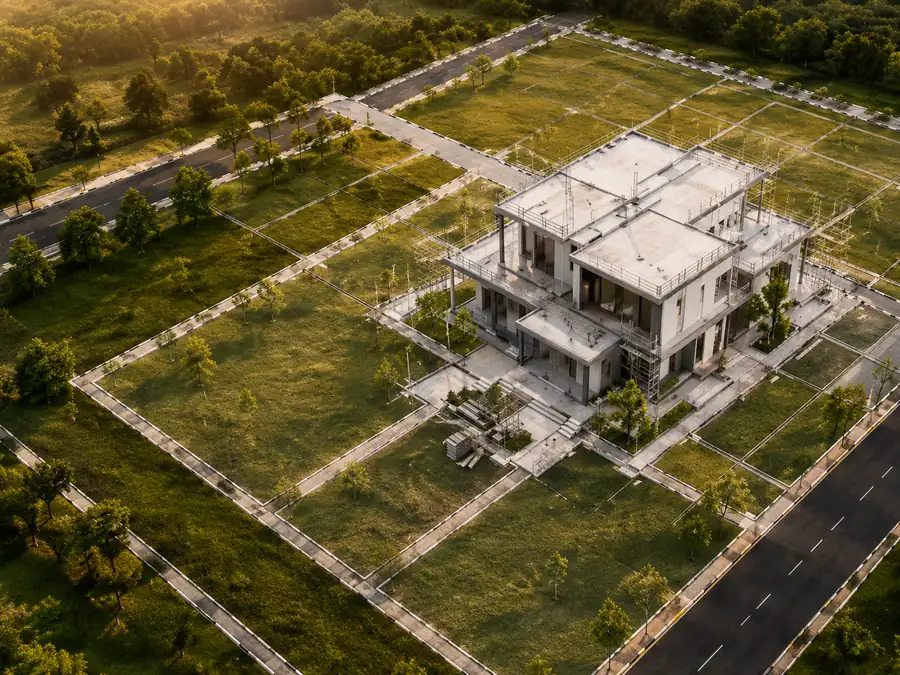 Plot planning and bungalow architecture design by M Studio