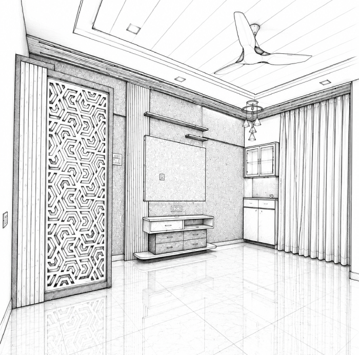 Existing apartment upgrade and renovation design by M Studio